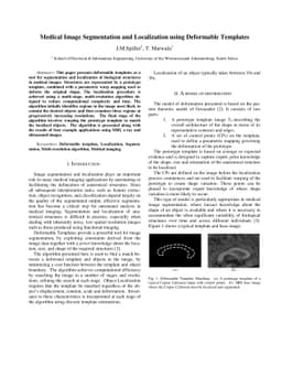 Medical Image Segmentation and Localization using Deformable Templates