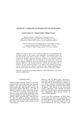 Kinematic Calibration of the Orthoglide-Type Mechanisms