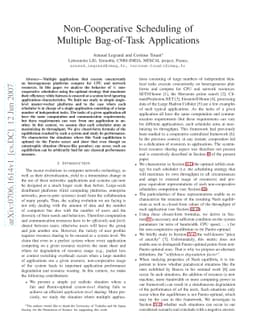 Non-Cooperative Scheduling of Multiple Bag-of-Task Applications