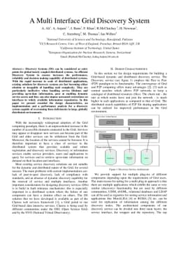 A Multi Interface Grid Discovery System