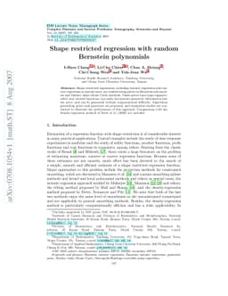 Shape restricted regression with random Bernstein polynomials