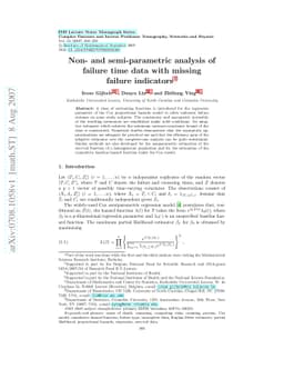 Non- and semi-parametric analysis of failure time data with missing
  failure indicators