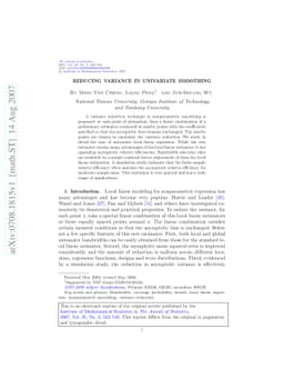 Reducing variance in univariate smoothing