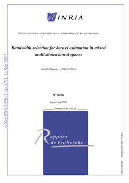 Bandwidth selection for kernel estimation in mixed multi-dimensional
  spaces