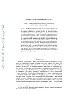 On Birnbaum-Saunders Inference