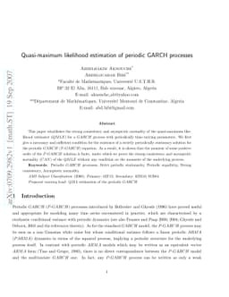 Quasi-maximum likelihood estimation of periodic GARCH processes