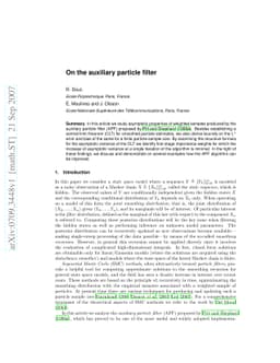 On the auxiliary particle filter