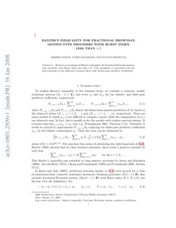 Baxter's inequality for fractional Brownian motion-type processes with
  Hurst index less than 1/2