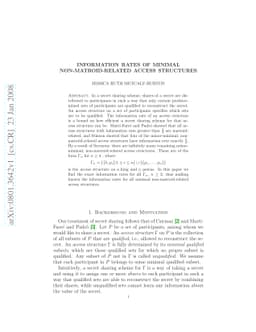 Information Rates of Minimal Non-Matroid-Related Access Structures
