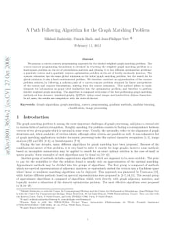 A path following algorithm for the graph matching problem