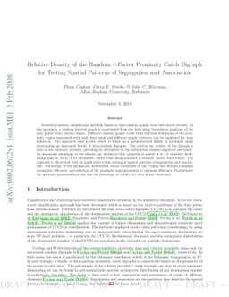 Relative Density of the Random $r$-Factor Proximity Catch Digraph for
  Testing Spatial Patterns of Segregation and Association