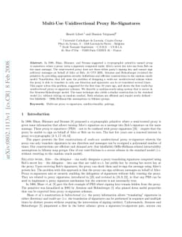 Multi-Use Unidirectional Proxy Re-Signatures