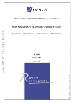 Snap-Stabilization in Message-Passing Systems