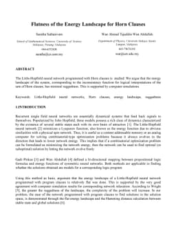 Flatness of the Energy Landscape for Horn Clauses
