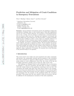 Prediction and Mitigation of Crush Conditions in Emergency Evacuations