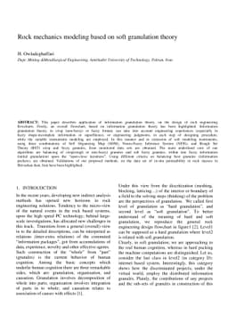 Rock mechanics modeling based on soft granulation theory