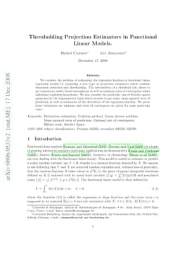 Thresholding Projection Estimators in Functional Linear Models