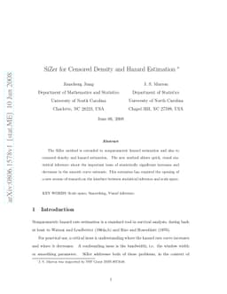 SiZer for Censored Density and Hazard Estimation