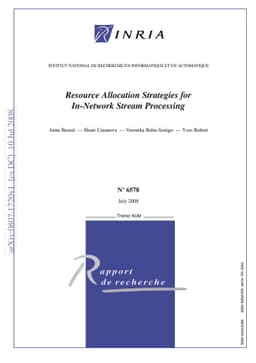 Resource Allocation Strategies for In-Network Stream Processing