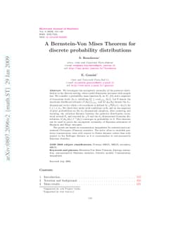 A Bernstein-Von Mises Theorem for discrete probability distributions