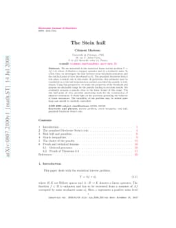 The Stein hull