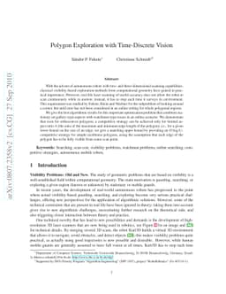 Polygon Exploration with Time-Discrete Vision