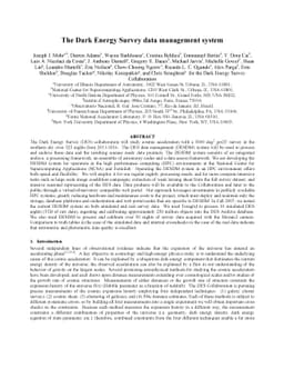The Dark Energy Survey Data Management System