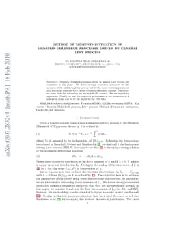 Method of Moments Estimation of Ornstein-Uhlenbeck Processes Driven by
  General Lévy Process