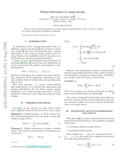 Mutual information is copula entropy