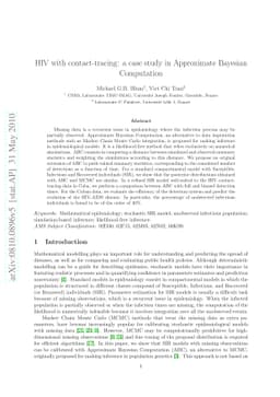 HIV with contact-tracing: a case study in Approximate Bayesian
  Computation