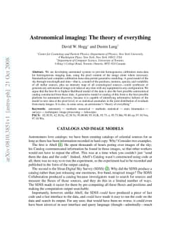 Astronomical imaging: The theory of everything