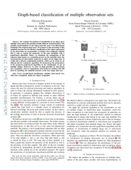 Graph-based classification of multiple observation sets