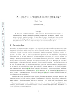 A Theory of Truncated Inverse Sampling