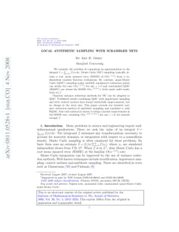 Local antithetic sampling with scrambled nets
