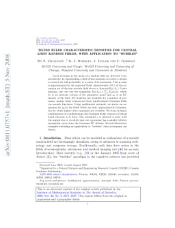 Tilted Euler characteristic densities for Central Limit random fields,
  with application to "bubbles"