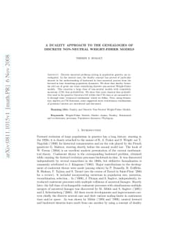 A Duality Approach to the Genealogies of Discrete Non-Neutral
  Wright-Fisher Models