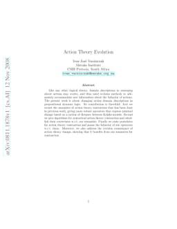 Action Theory Evolution