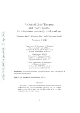 A Central Limit Theorem, and related results, for a two-color randomly
  reinforced urn