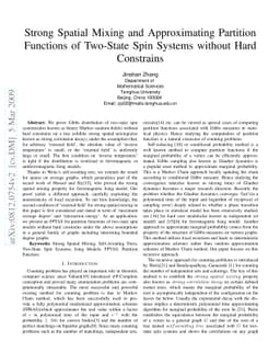 Strong Spatial Mixing and Approximating Partition Functions of Two-State
  Spin Systems without Hard Constrains