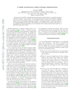A simple asynchronous replica-exchange implementation