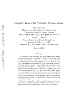 Standard Logics Are Valuation-Nonmonotonic