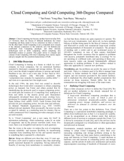Cloud Computing and Grid Computing 360-Degree Compared