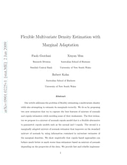 Flexible Multivariate Density Estimation with Marginal Adaptation