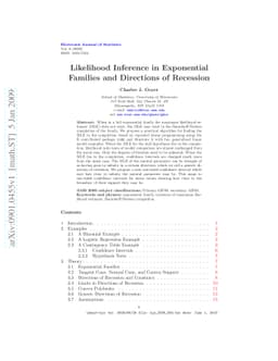 Likelihood Inference in Exponential Families and Directions of Recession