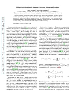 Hiding Quiet Solutions in Random Constraint Satisfaction Problems