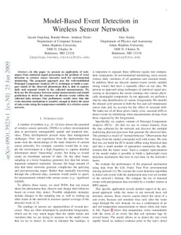Model-Based Event Detection in Wireless Sensor Networks