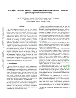 ScALPEL: A Scalable Adaptive Lightweight Performance Evaluation Library
  for application performance monitoring
