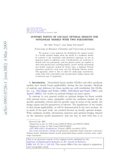 Support points of locally optimal designs for nonlinear models with two
  parameters