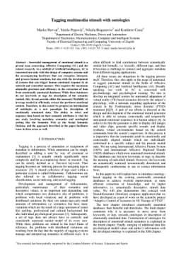 Tagging multimedia stimuli with ontologies