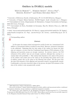 Outliers in INAR(1) models